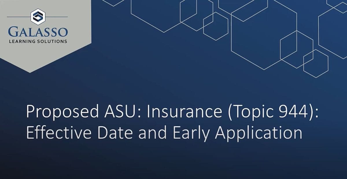 Galasso Learning Solutions Proposed ASU Insurance Effective Date